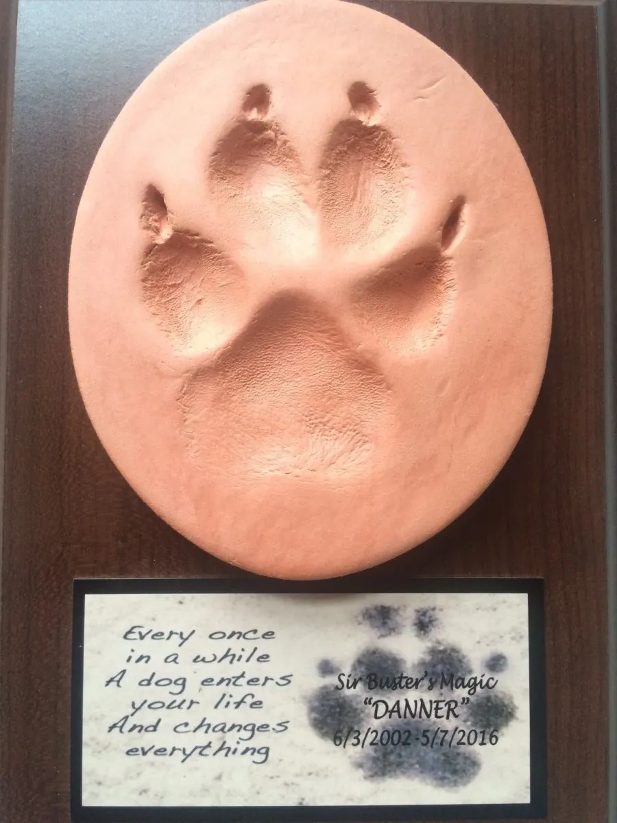 Dog paw tribute